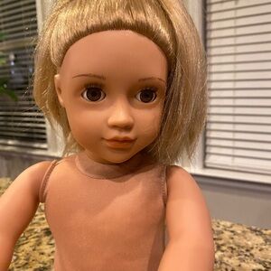 Our Generation 18” Tall Blonde Hair with Brown Eyes Girls Doll